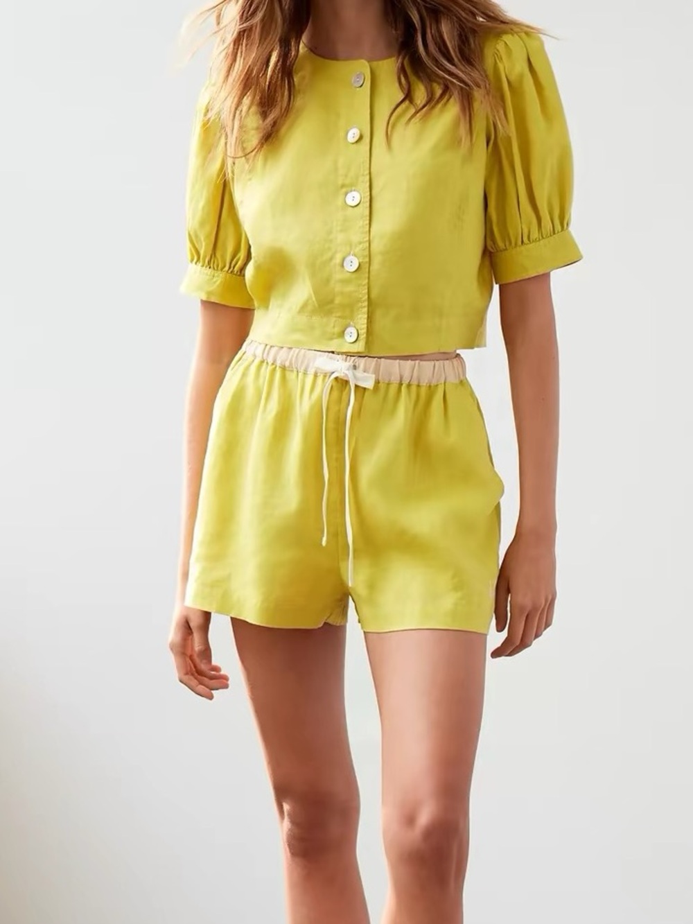 Wilfre Le fou Alban Cropped Blouse - Picture 3 of 6